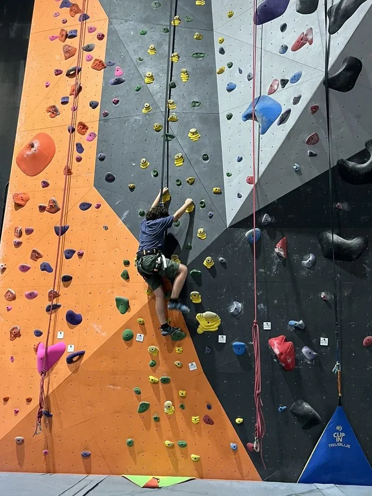 Inside the Fort Rock climbing gym
