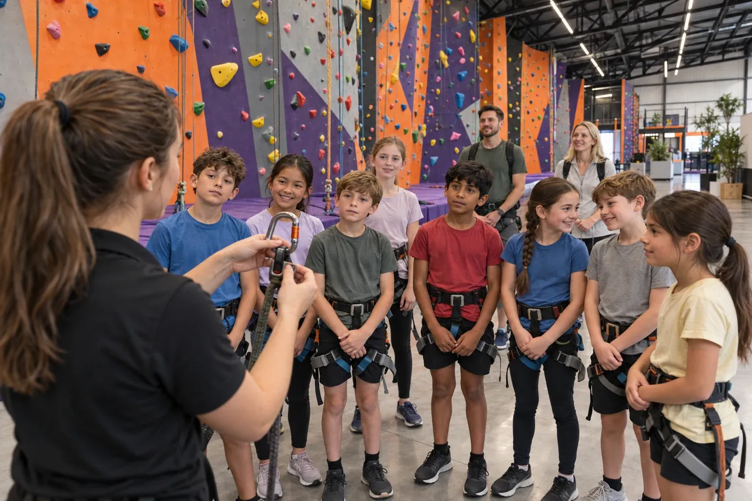 Inside the Fort Rock climbing gym